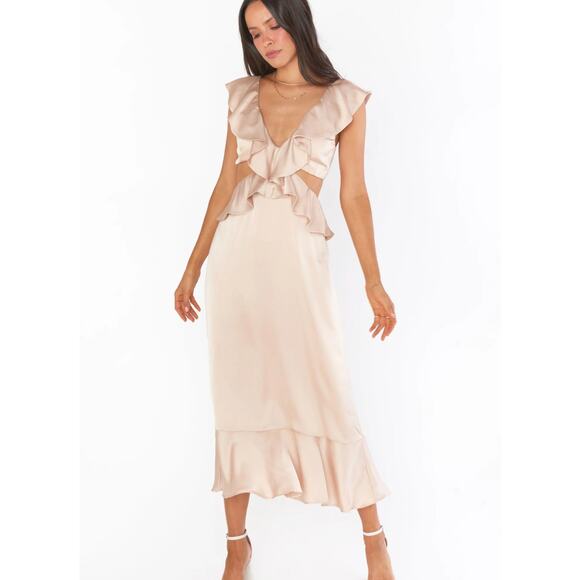 Zoey Midi Dress Show Me Your MuMu NWOT - Picture 4 of 7